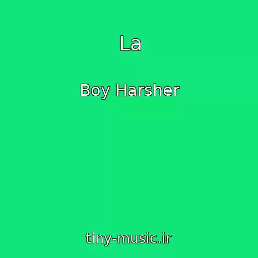 کاور آهنگ La از Boy Harsher