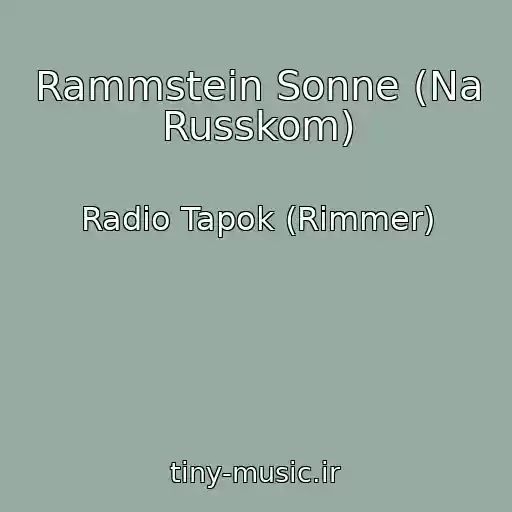 کاور آهنگ Rammstein Sonne (Na Russkom) از Radio Tapok (Rimmer)