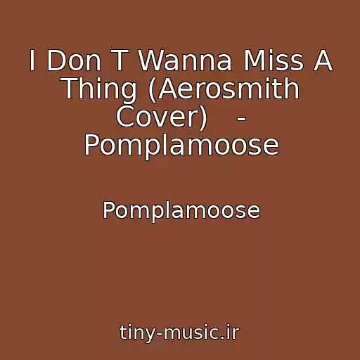کاور آهنگ I Don T Wanna Miss A Thing (Aerosmith Cover)   - Pomplamoose از Pomplamoose