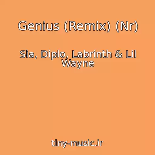 کاور آهنگ Genius (Remix) (Nr) از Sia, Diplo, Labrinth & Lil Wayne