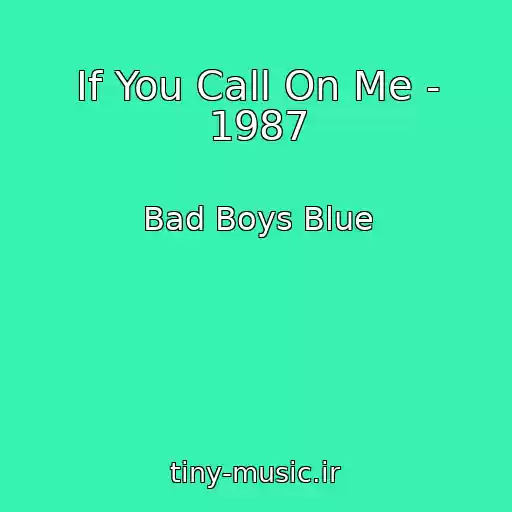 کاور آهنگ If You Call On Me - 1987 از Bad Boys Blue