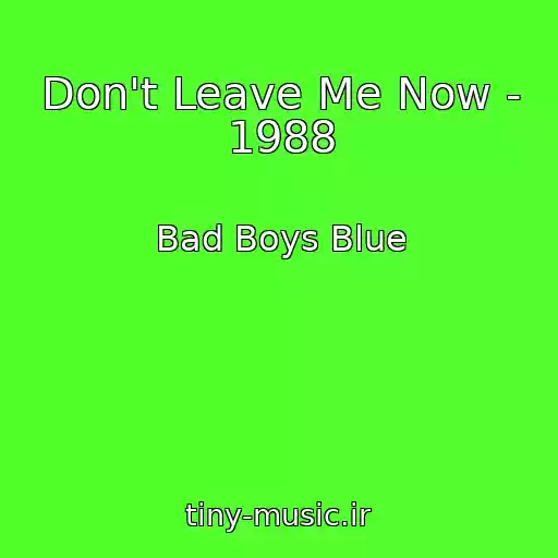 کاور آهنگ Don't Leave Me Now - 1988 از Bad Boys Blue