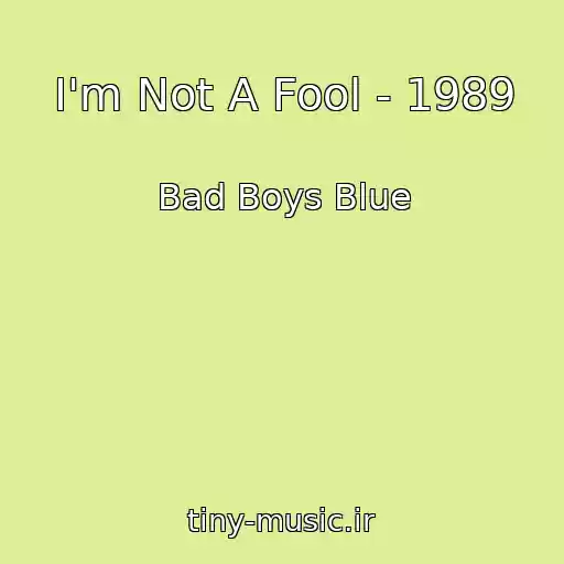کاور آهنگ I'm Not A Fool - 1989 از Bad Boys Blue