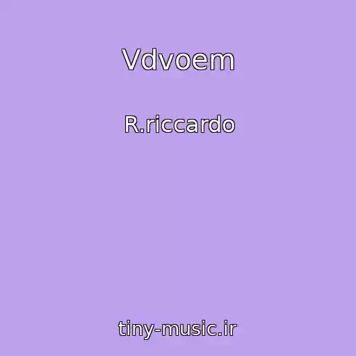 کاور آهنگ Vdvoem از R.riccardo