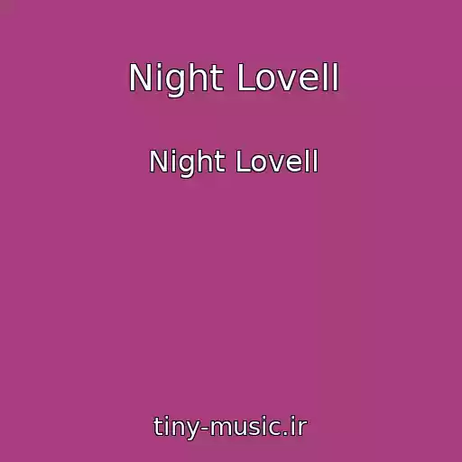 کاور آهنگ Night Lovell از Night Lovell