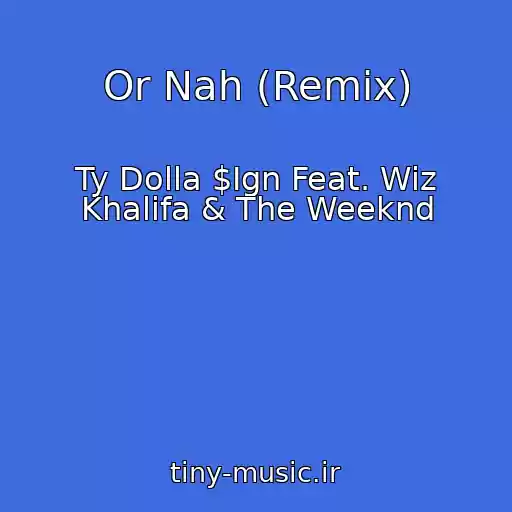 کاور آهنگ Or Nah (Remix) از Ty Dolla $Ign Feat. Wiz Khalifa & The Weeknd
