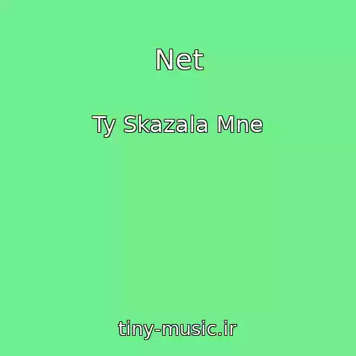 کاور آهنگ Net از Ty Skazala Mne