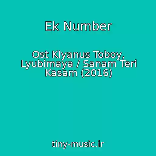 کاور آهنگ Ek Number از Ost Klyanus Toboy, Lyubimaya / Sanam Teri Kasam (2016)