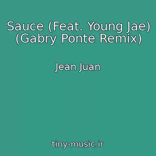 کاور آهنگ Sauce (Feat. Young Jae) (Gabry Ponte Remix) از Jean Juan
