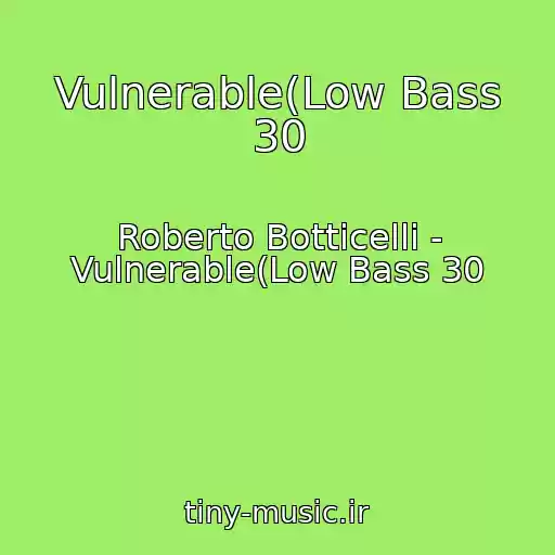 کاور آهنگ Vulnerable(Low Bass 30 از Roberto Botticelli - Vulnerable(Low Bass 30