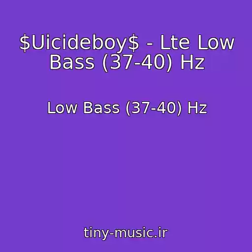 کاور آهنگ $Uicideboy$ - Lte Low Bass (37-40) Hz از Low Bass (37-40) Hz