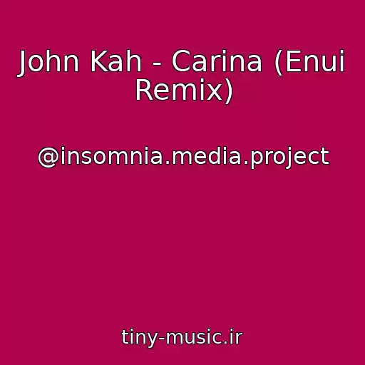 کاور آهنگ John Kah - Carina (Enui Remix) از @insomnia.media.project