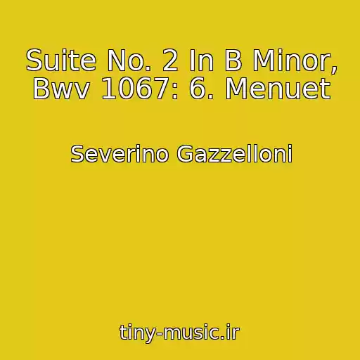 کاور آهنگ Suite No. 2 In B Minor, Bwv 1067: 6. Menuet از Severino Gazzelloni