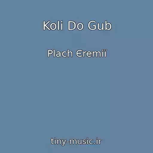 کاور آهنگ Koli Do Gub از Plach Єremії
