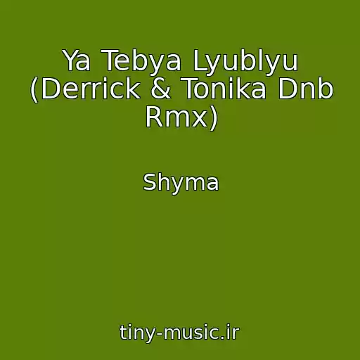 کاور آهنگ Ya Tebya Lyublyu (Derrick & Tonika Dnb Rmx) از Shyma