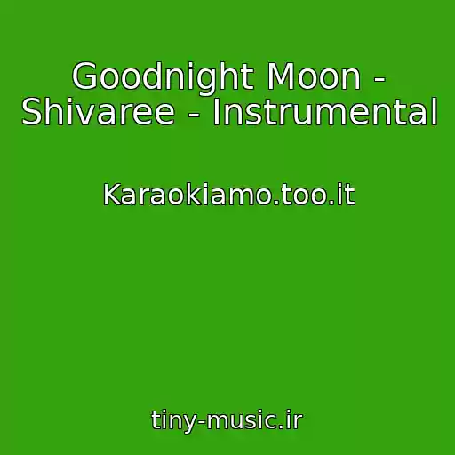 کاور آهنگ Goodnight Moon - Shivaree - Instrumental از Karaokiamo.too.it