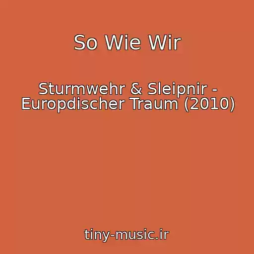 کاور آهنگ So Wie Wir از Sturmwehr & Sleipnir - Europdischer Traum (2010)