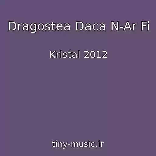 کاور آهنگ Dragostea Daca N-Ar Fi از Kristal 2012