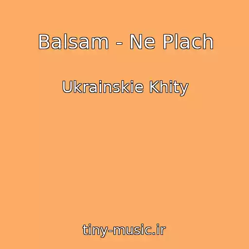 کاور آهنگ Balsam - Ne Plach از Ukrainskie Khity