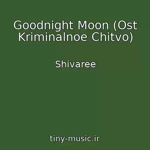 کاور آهنگ Goodnight Moon (Ost Kriminalnoe Chitvo) از Shivaree