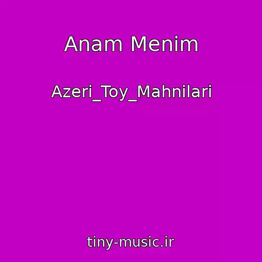 کاور آهنگ Anam Menim از Azeri_Toy_Mahnilari