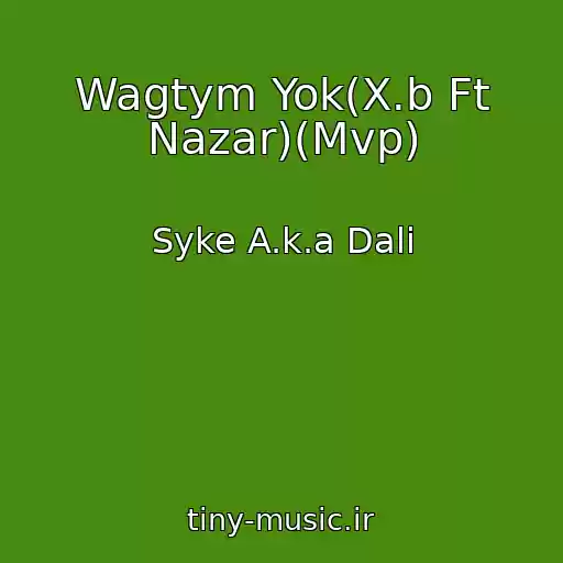 کاور آهنگ Wagtym Yok(X.b Ft Nazar)(Mvp) از Syke A.k.a Dali