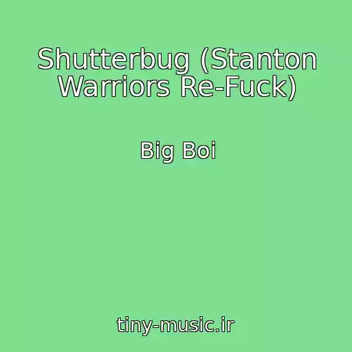 کاور آهنگ Shutterbug (Stanton Warriors Re-Fuck) از Big Boi