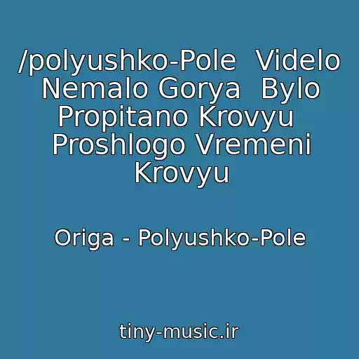 کاور آهنگ /polyushko-Pole  Videlo Nemalo Gorya  Bylo Propitano Krovyu  Proshlogo Vremeni Krovyu از Origa - Polyushko-Pole