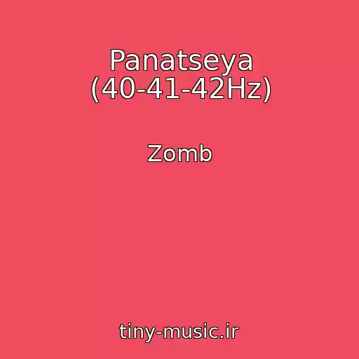کاور آهنگ Panatseya (40-41-42Hz) از Zomb
