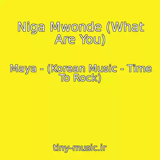 کاور آهنگ Niga Mwonde (What Are You) از Maya - (Korean Music - Time To Rock)