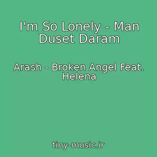 کاور آهنگ I'm So Lonely - Man Duset Daram از Arash - Broken Angel Feat. Helena