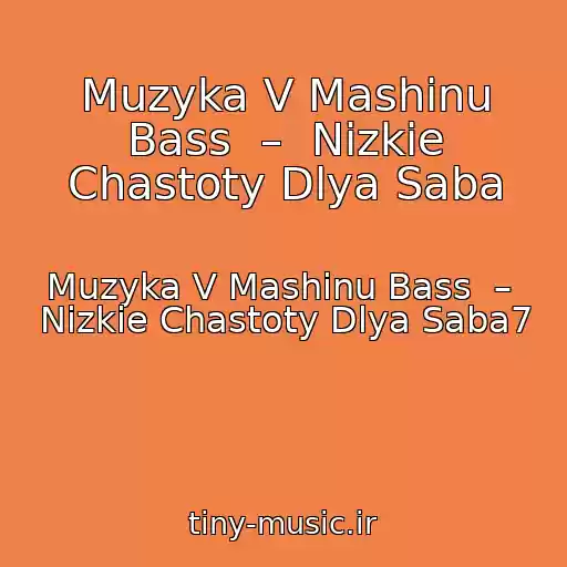 کاور آهنگ Muzyka V Mashinu Bass  –  Nizkie Chastoty Dlya Saba از Muzyka V Mashinu Bass  –  Nizkie Chastoty Dlya Saba7