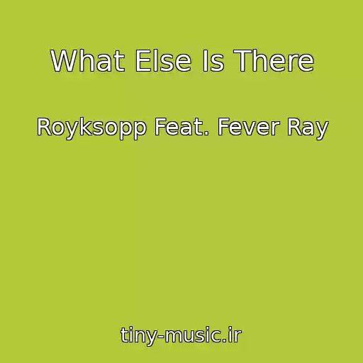 کاور آهنگ What Else Is There از Royksopp Feat. Fever Ray
