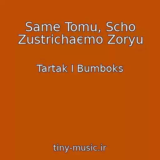 کاور آهنگ Same Tomu, Scho Zustrіchaєmo Zoryu از Tartak І Bumboks