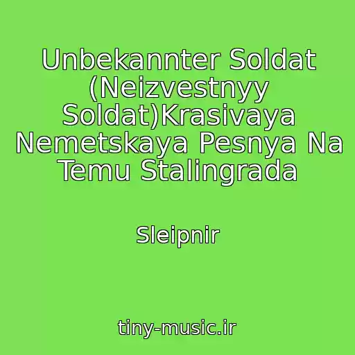 کاور آهنگ Unbekannter Soldat (Neizvestnyy Soldat)Krasivaya Nemetskaya Pesnya Na Temu Stalingrada از Sleipnir