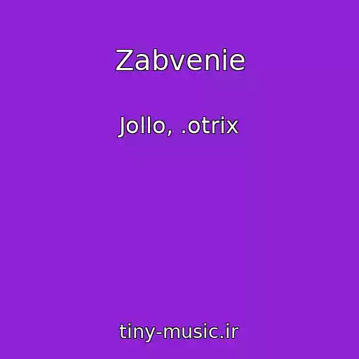 کاور آهنگ Zabvenie از Jollo, .otrix