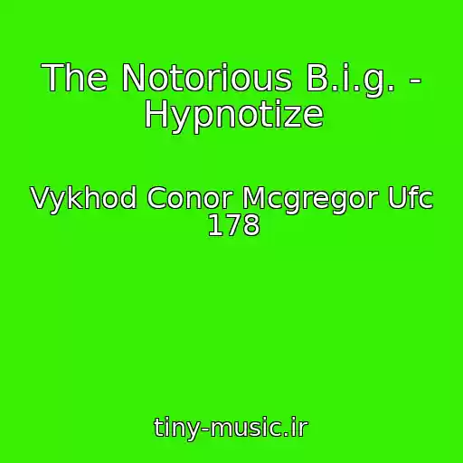 کاور آهنگ The Notorious B.i.g. - Hypnotize از Vykhod Conor Mcgregor Ufc 178