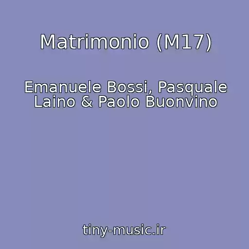 کاور آهنگ Matrimonio (M17) از Emanuele Bossi, Pasquale Laino & Paolo Buonvino