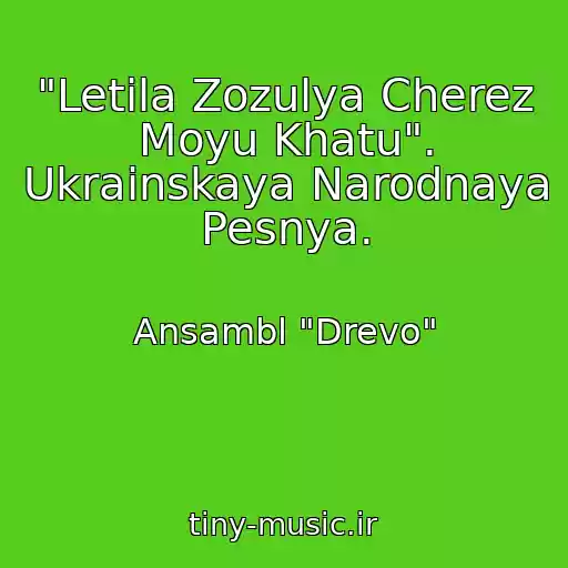 کاور آهنگ "Letіla Zozulya Cherez Moyu Khatu". Ukrainskaya Narodnaya Pesnya. از Ansambl "Drevo"