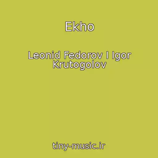 کاور آهنگ Ekho از Leonid Fedorov I Igor Krutogolov