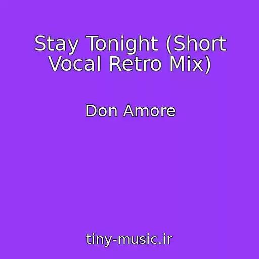 کاور آهنگ Stay Tonight (Short Vocal Retro Mix) از Don Amore
