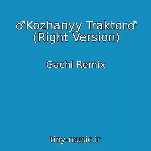 کاور آهنگ ♂Kozhanyy Traktor♂ (Right Version) از Gachi Remix