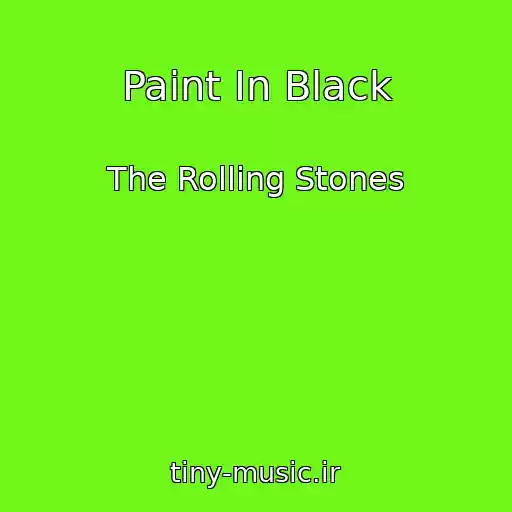 کاور آهنگ Paint In Black از The Rolling Stones