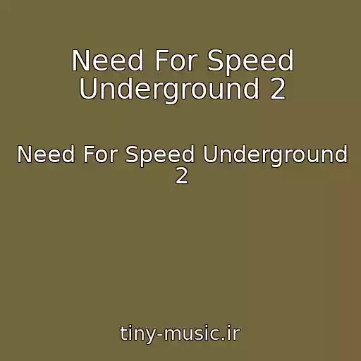کاور آهنگ Need For Speed Underground 2 از Need For Speed Underground 2