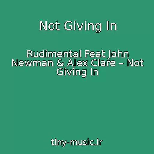کاور آهنگ Not Giving In از Rudimental Feat John Newman & Alex Clare – Not Giving In