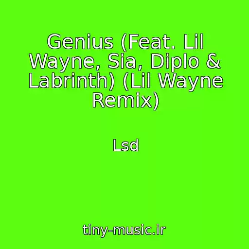 کاور آهنگ Genius (Feat. Lil Wayne, Sia, Diplo & Labrinth) (Lil Wayne Remix) از Lsd