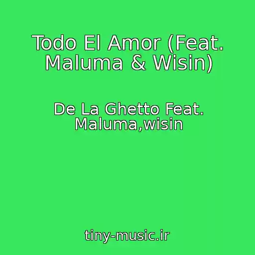 کاور آهنگ Todo El Amor (Feat. Maluma & Wisin) از De La Ghetto Feat. Maluma,wisin