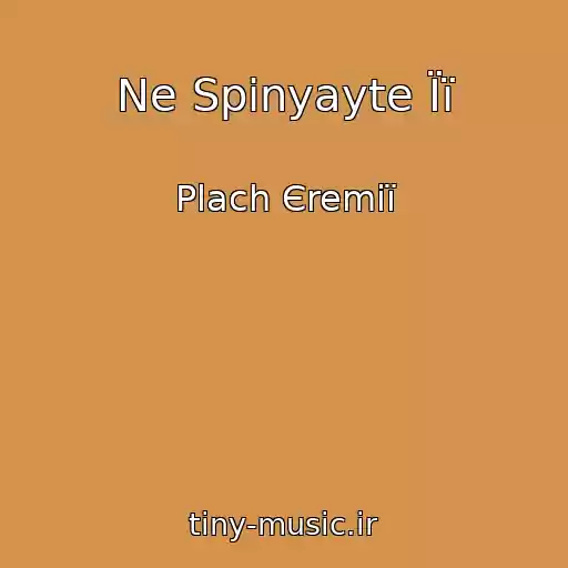 کاور آهنگ Ne Spinyayte Її از Plach Єremії