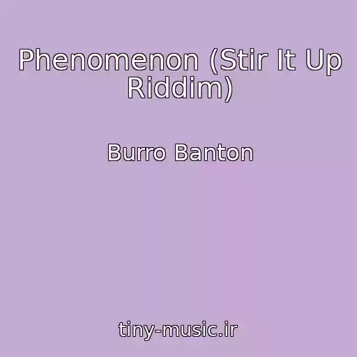 کاور آهنگ Phenomenon (Stir It Up Riddim) از Burro Banton