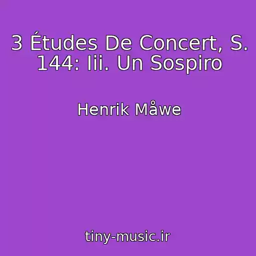 کاور آهنگ 3 Études De Concert, S. 144: Iii. Un Sospiro از Henrik Måwe